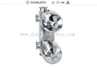 válvula de diafragma de aço inoxidável de 316L Multiport com as rodas de mão plásticas para o processo puro da água